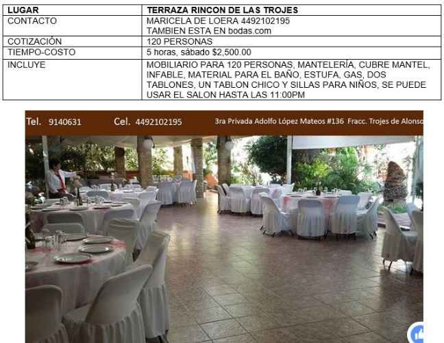 TERRAZA RINCON DE LAS TROJES