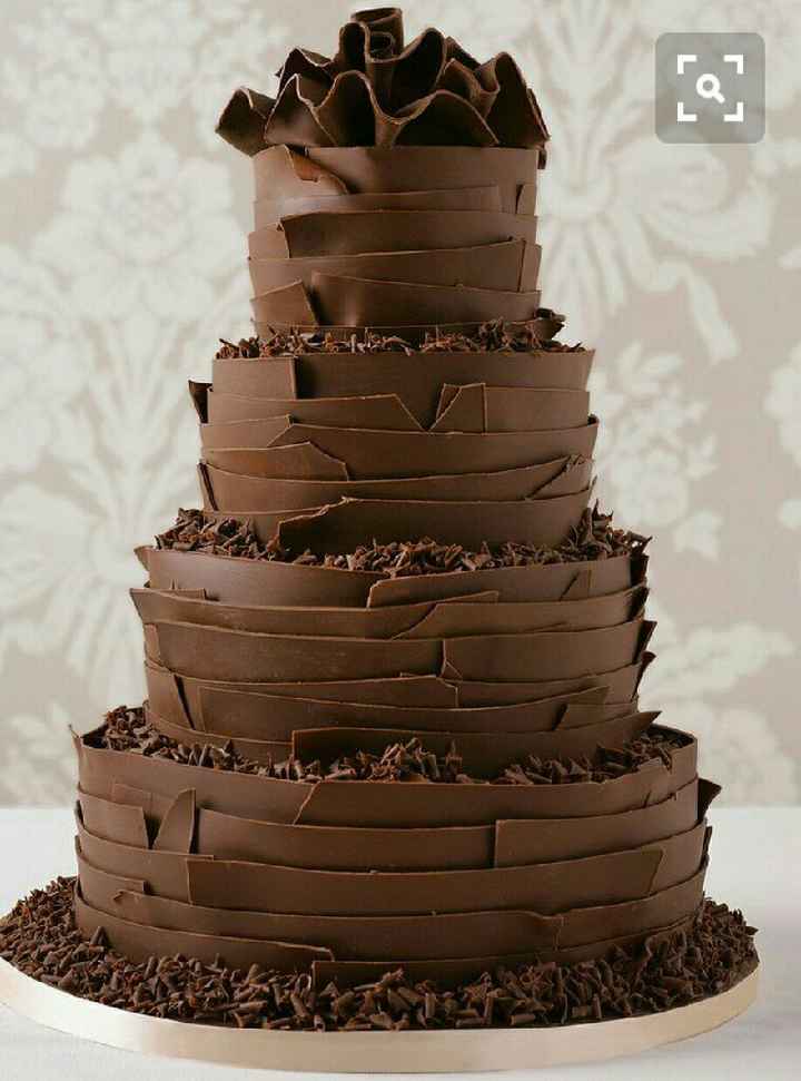 Chocolate wedding cake - 1