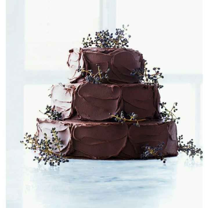 Chocolate wedding cake - 2