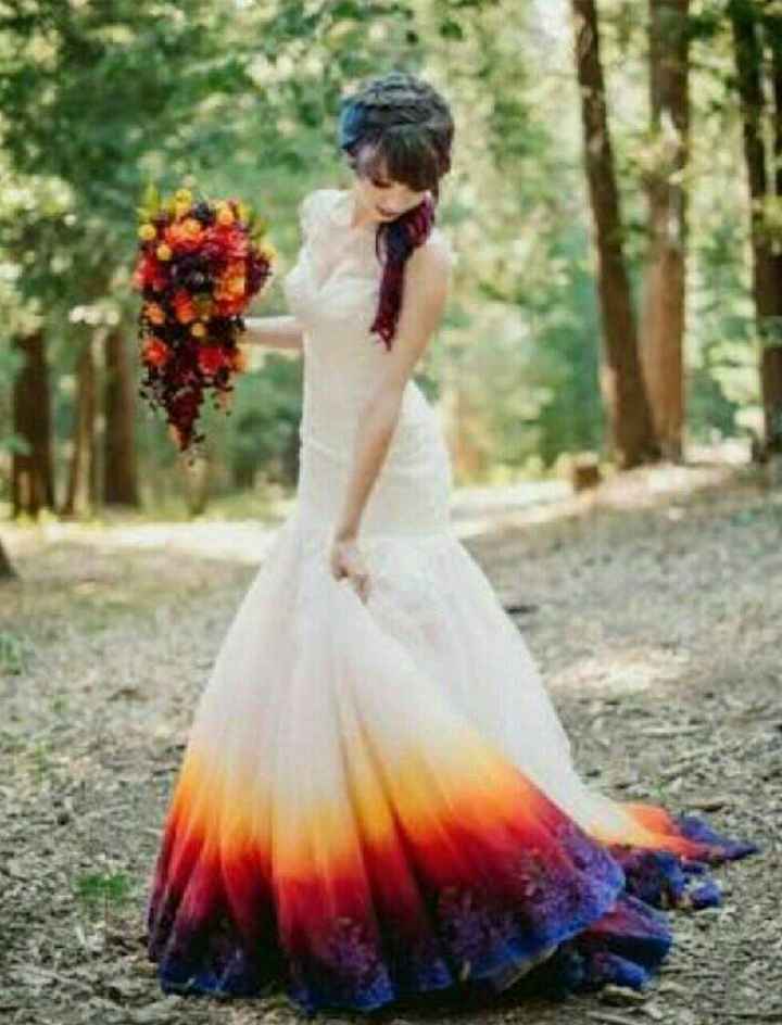 Vestidos de novia dip dye - 1