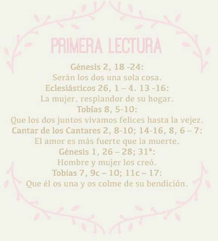 ¿cuáles lecturas? liturgia - 1