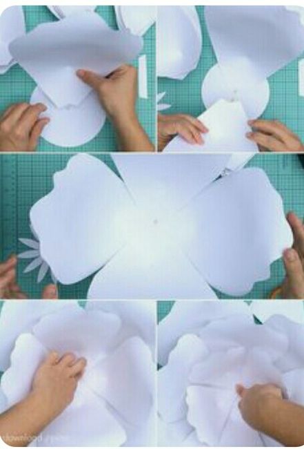 Flores gigantes diy - 7