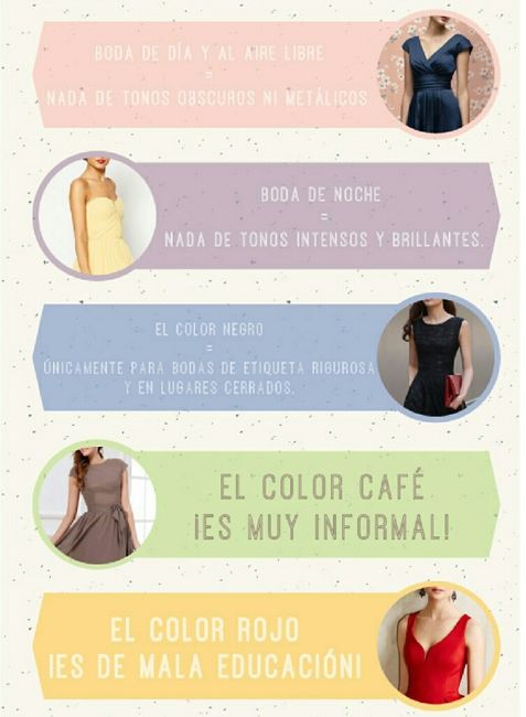 Colores que no deben usar los invitados de una boda - 2