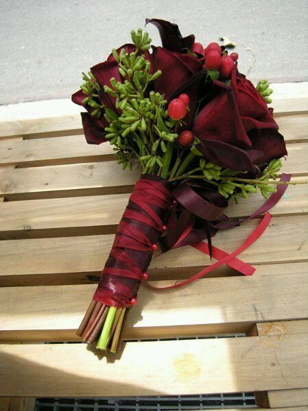 Ramo de novia marsala - 2