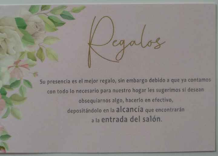 Para pedir dinero como regalo de boda - 1