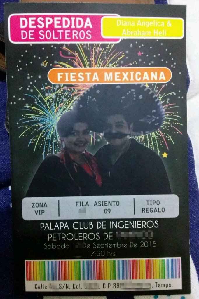 Despedida mexicana invitacion - 1