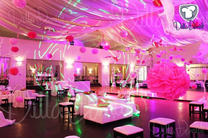 Combinación de colores en palo de rosa y dorado. - 1