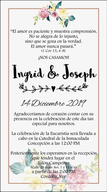 Diseño invitación