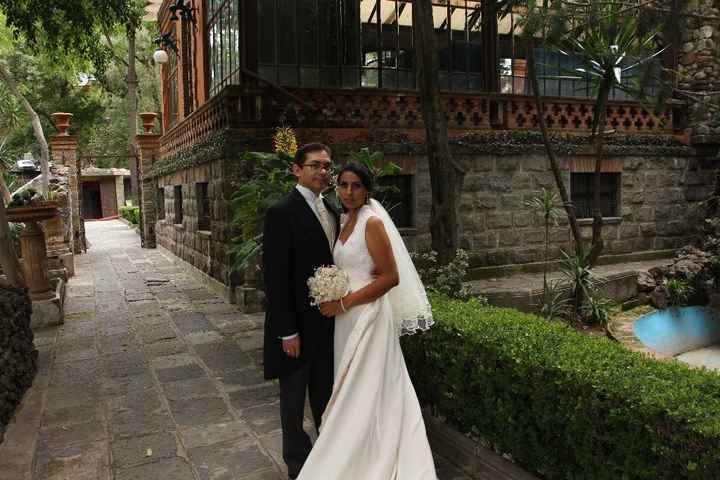 En los jardines