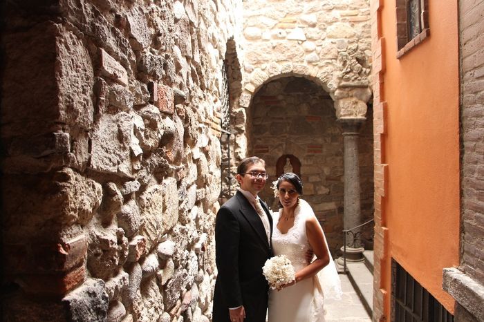 En los corredores de la hacienda