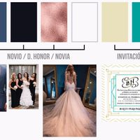 Combinaciones de colores en azul y durazno 🍑 - 1