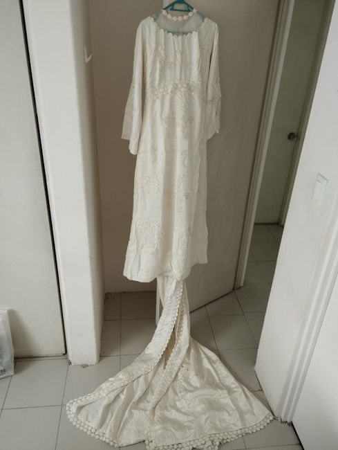 Modificaciones a vestido vintage 1