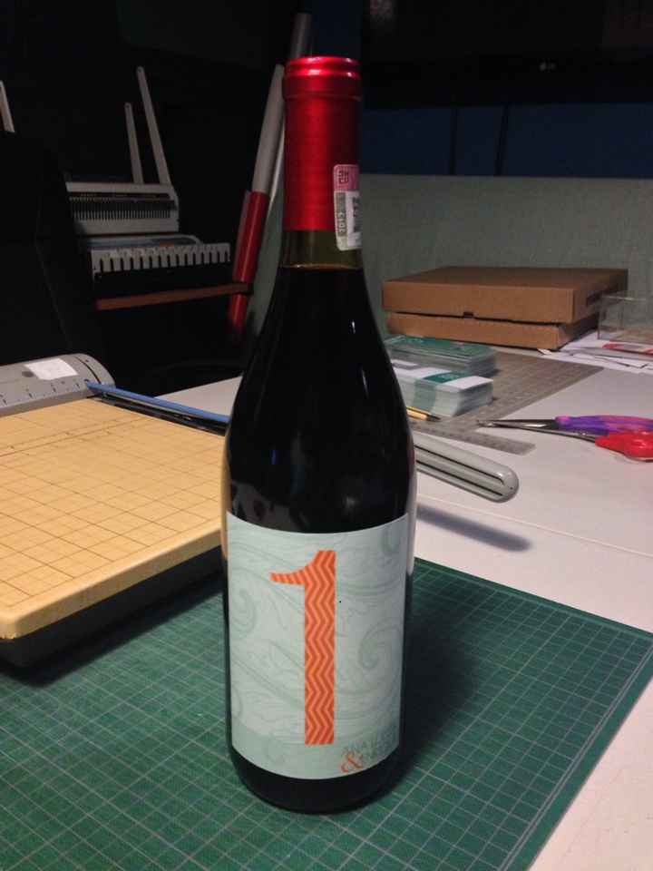 Numeración de mesas - 1