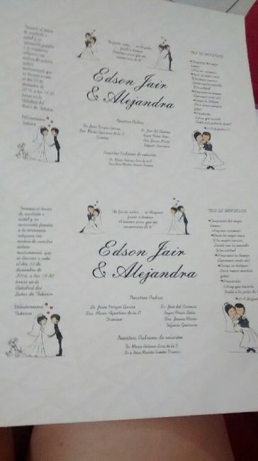Chambeando con las invitaciones. - 2