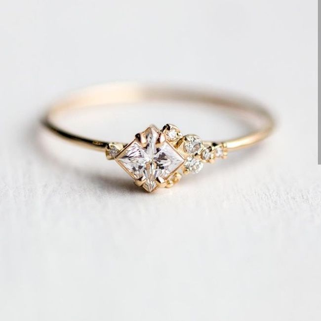 Anillos de compromiso delicados 💍 11