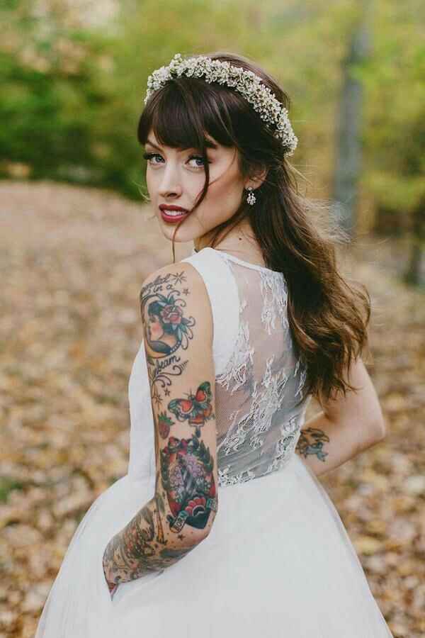  Novias con tatuajes 🎨 - 3