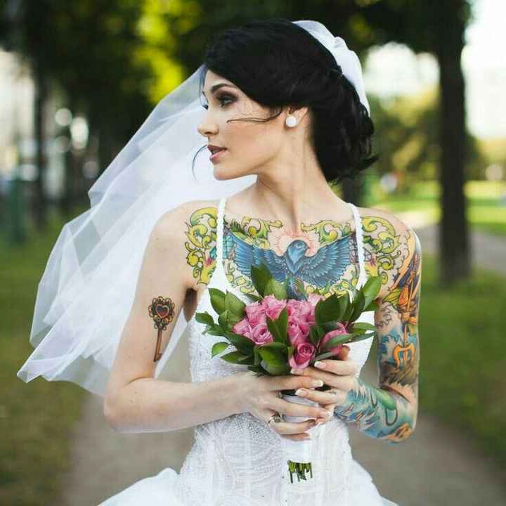  Novias con tatuajes 🎨 - 4
