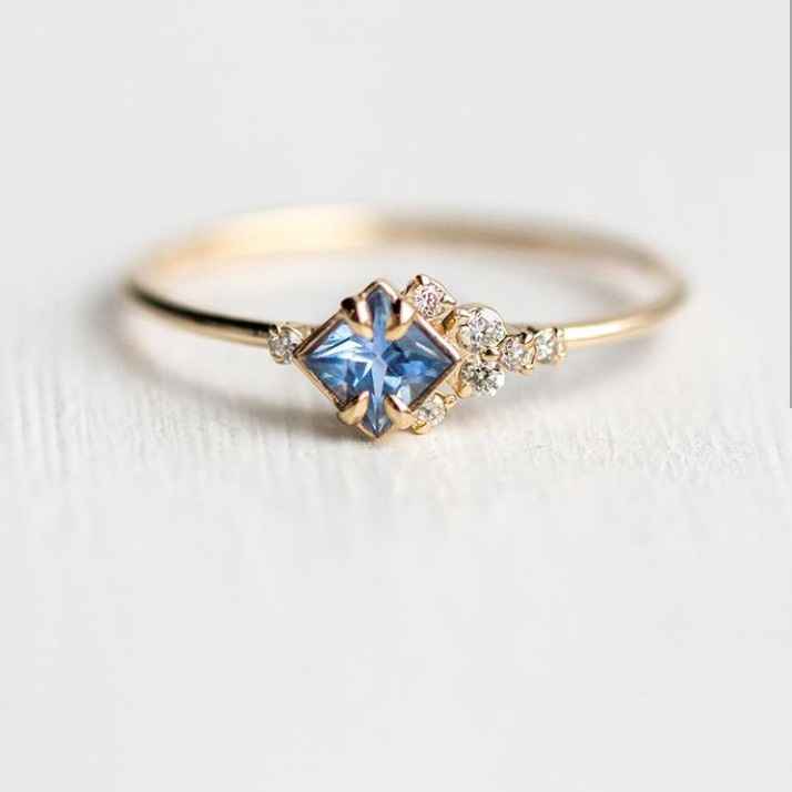 Anillos de compromiso delicados 💍 - 16