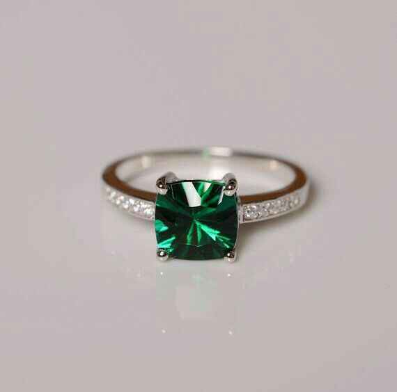 Anillos de compromiso con esmeraldas 💚 - 1