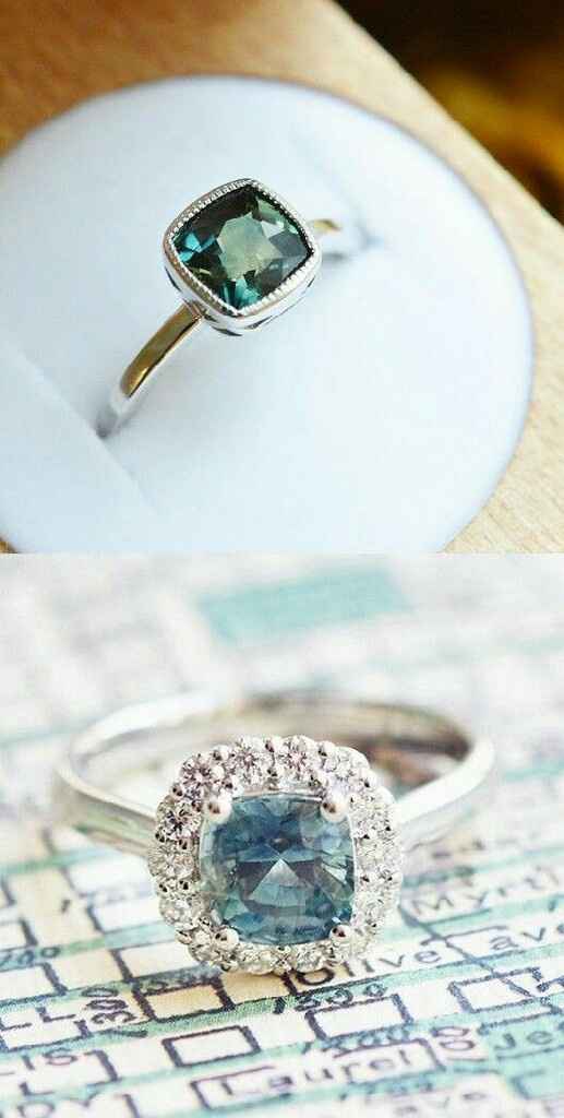  Anillos de compromiso con esmeraldas 💚 - 9