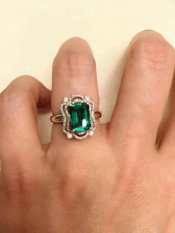  Anillos de compromiso con esmeraldas 💚 - 20