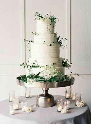  Pastel de bodas greenery 💚 - 8