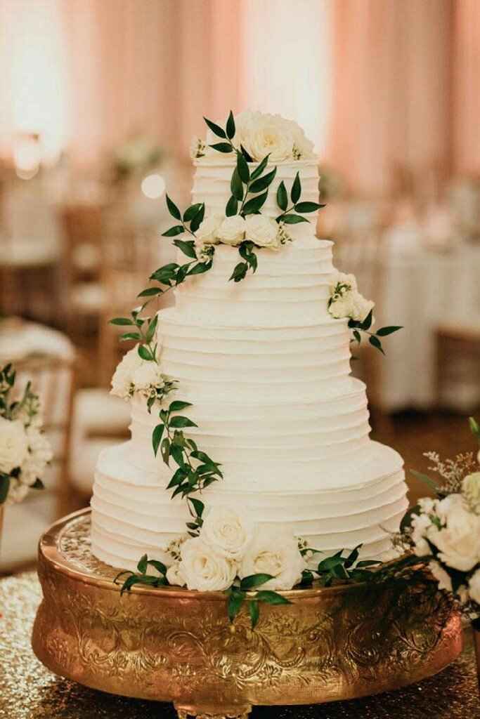  Pastel de bodas greenery 💚 - 9