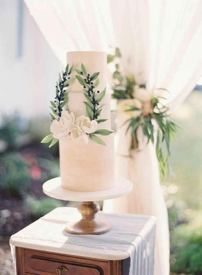  Pastel de bodas greenery 💚 - 12