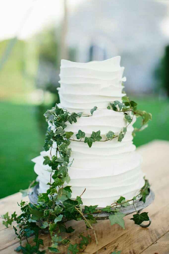  Pastel de bodas greenery 💚 - 24