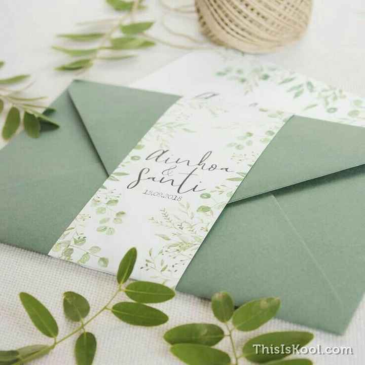  Inspiración: invitaciones verdes 💚 - 1