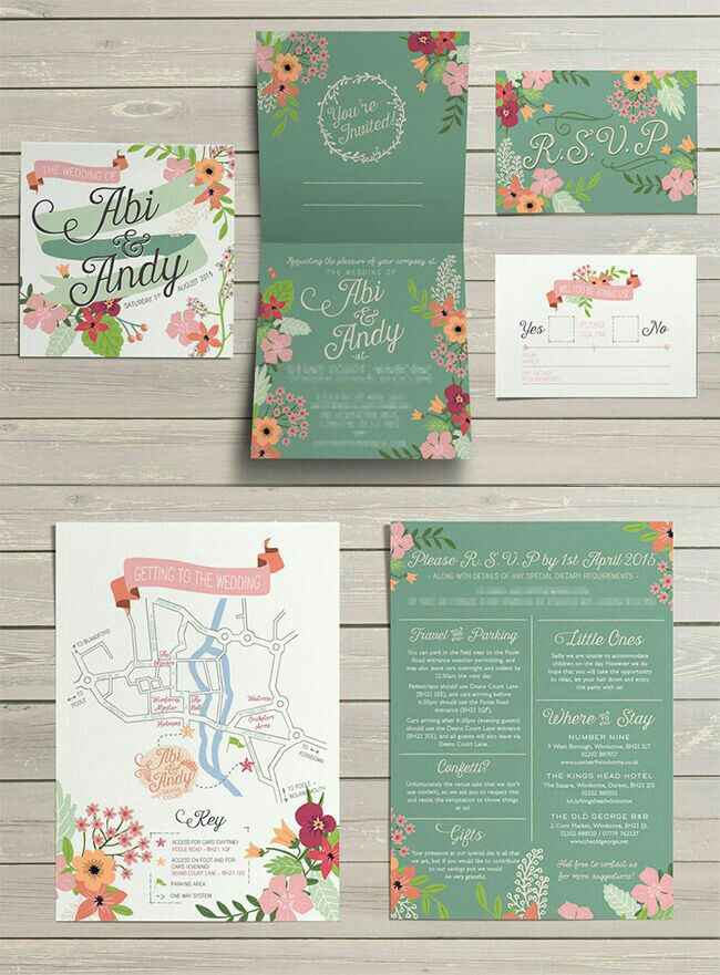  Inspiración: invitaciones verdes 💚 - 3