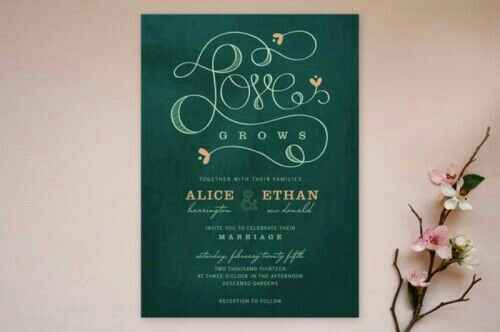  Inspiración: invitaciones verdes 💚 - 5