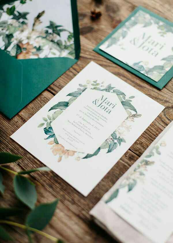  Inspiración: invitaciones verdes 💚 - 9