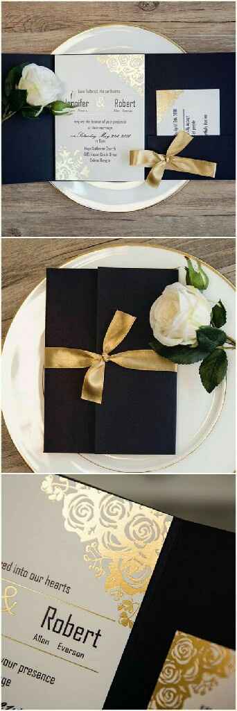  Inspiración: invitaciones negras 🎩 - 1