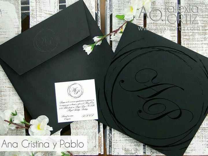  Inspiración: invitaciones negras 🎩 - 3