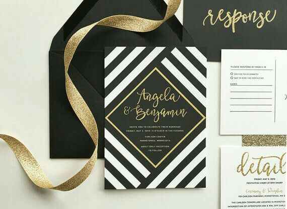  Inspiración: invitaciones negras 🎩 - 6