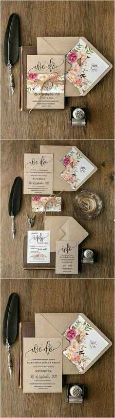  Tendencias: Invitaciones boda rústica 🍂 - 5