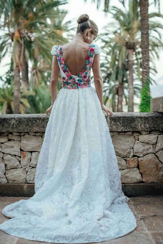 Tendencias: vestido de novia con bordado floral 🌸🌻 - 3