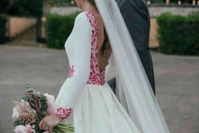  Tendencias: vestido de novia con bordado floral 🌸🌻 - 7
