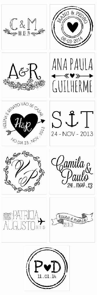  Tendencias: sellos de goma nupciales ⚓ - 1