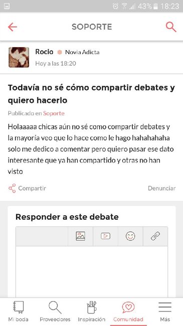  Todavía no sé cómo compartir debates y quiero hacerlo - 1