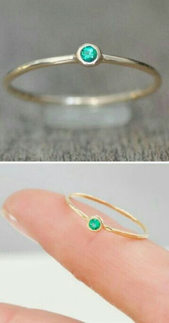  Anillos de compromiso con esmeraldas 💚 - 7