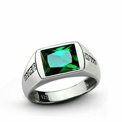  Anillos de compromiso con esmeraldas 💚 - 8