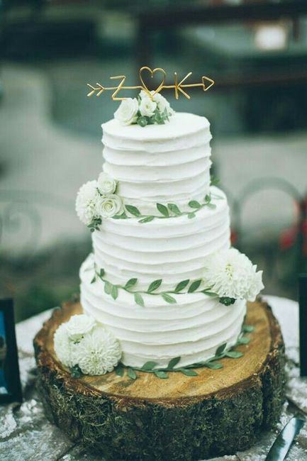 Pastel de bodas greenery 💚 - 3