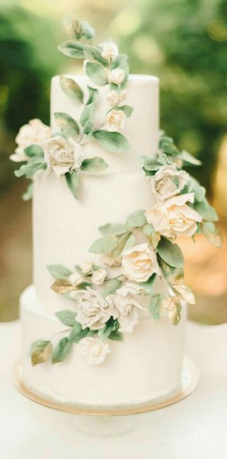  Pastel de bodas greenery 💚 - 4