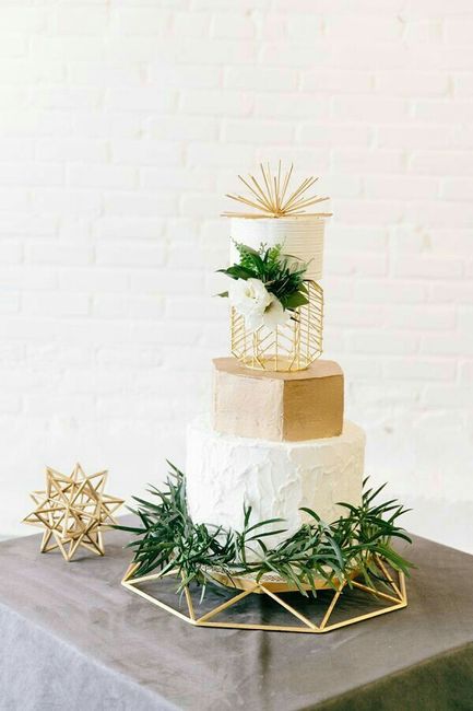  Pastel de bodas greenery 💚 - 5