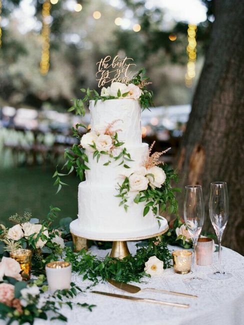  Pastel de bodas greenery 💚 - 7