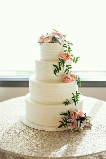  Pastel de bodas greenery 💚 - 10