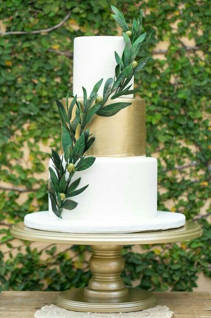  Pastel de bodas greenery 💚 - 11