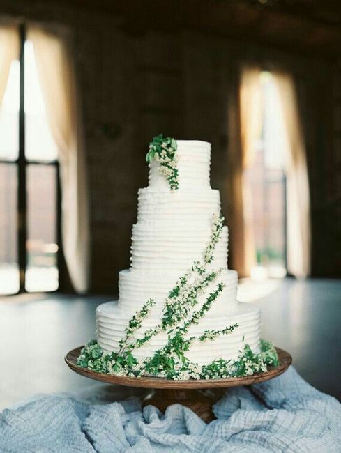  Pastel de bodas greenery 💚 - 13